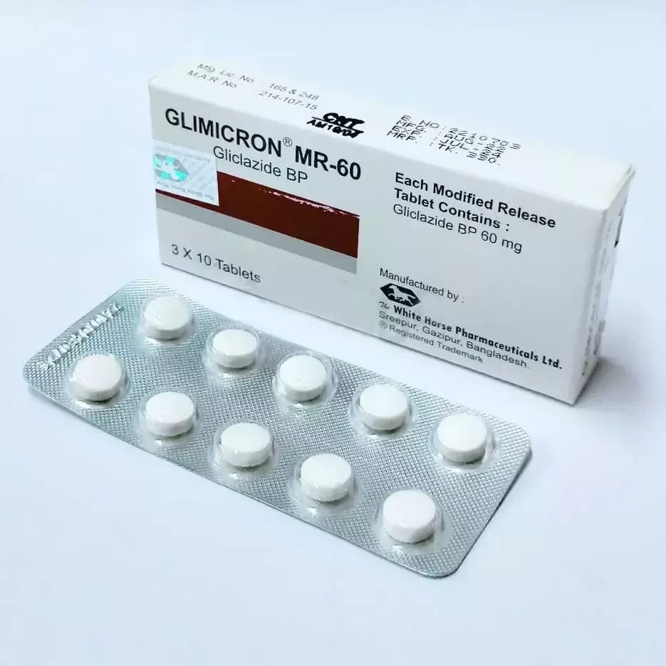 Tablet Glimicron MR 60mg (30pcs)